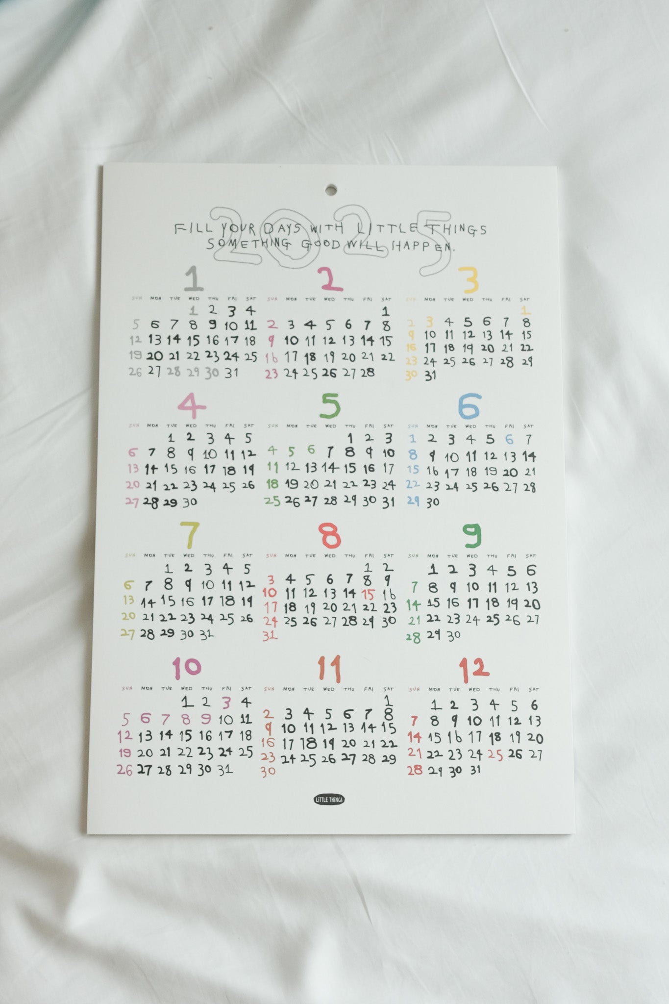 預購 2025 Little Things Poster Calendar 日曆海報